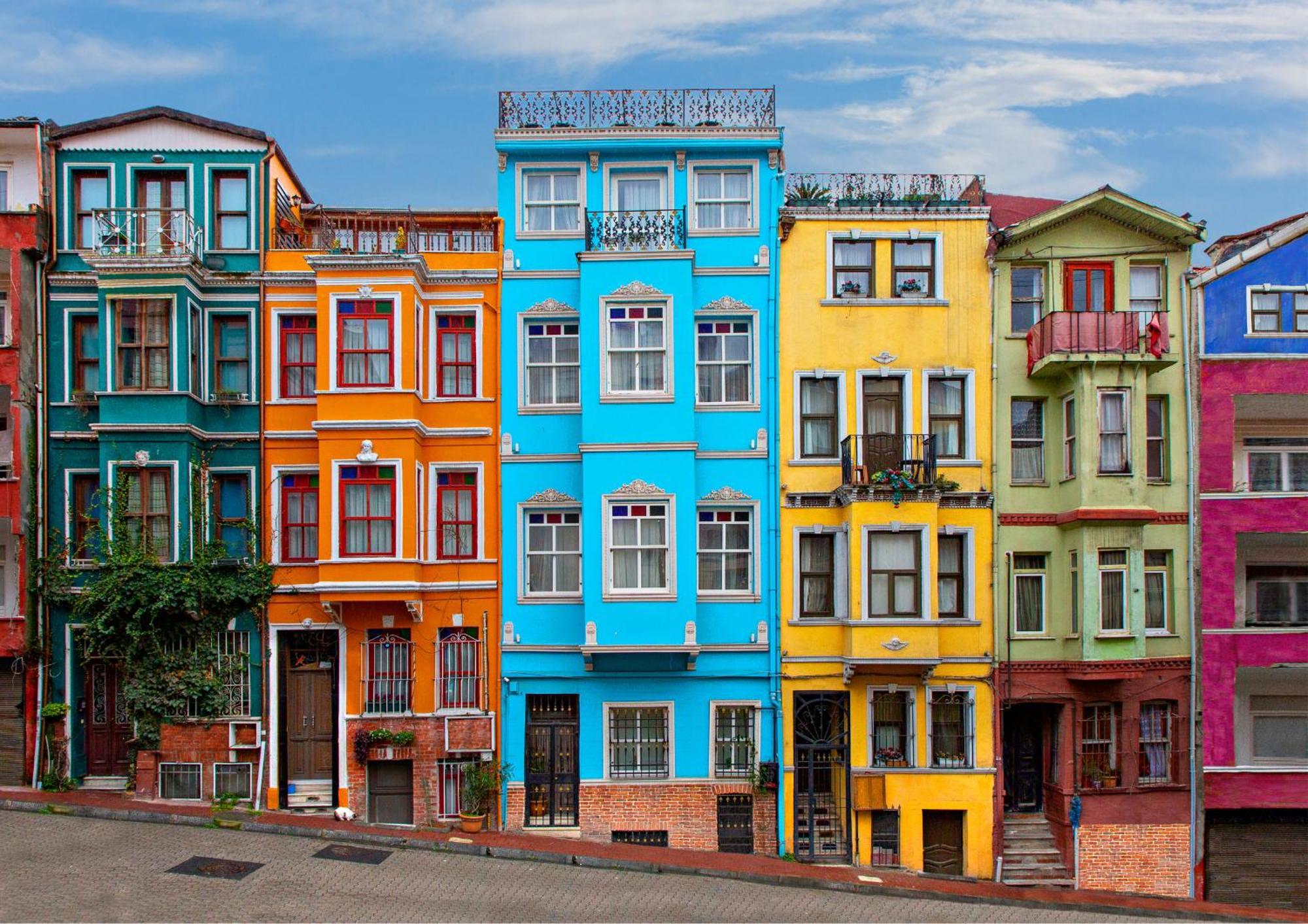 Istanbul Old City Colorful Houses Balat Petrion Hotel Zewnętrze zdjęcie